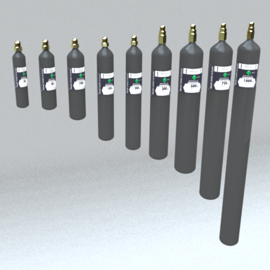 Bouteilles de CO2 - 50°C